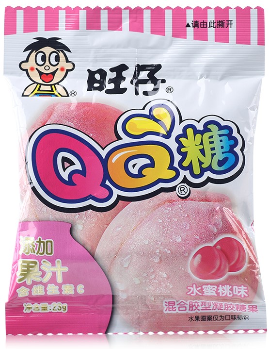 旺旺 旺仔 QQ糖 水果软糖【水蜜桃味】70g